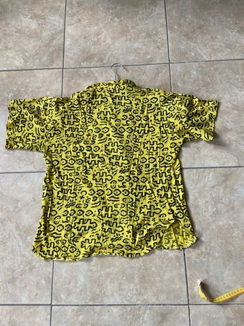 Chemise motif jaune 