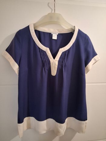 Top bicolore soft grey