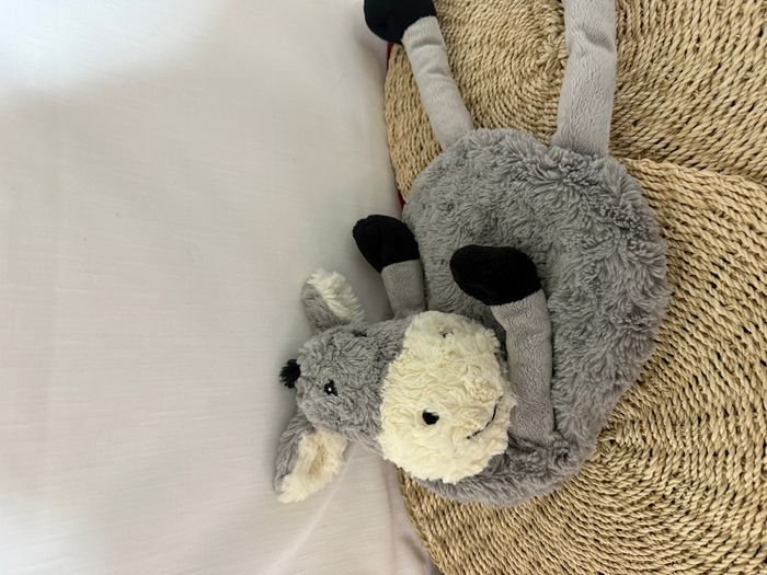 Peluche âne ETAM range pyjama doudou bouillotte 57 cm - photo numéro 4