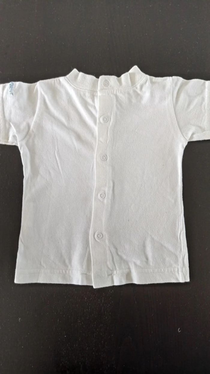 Tee short blanc 6 mois mixte - photo numéro 2