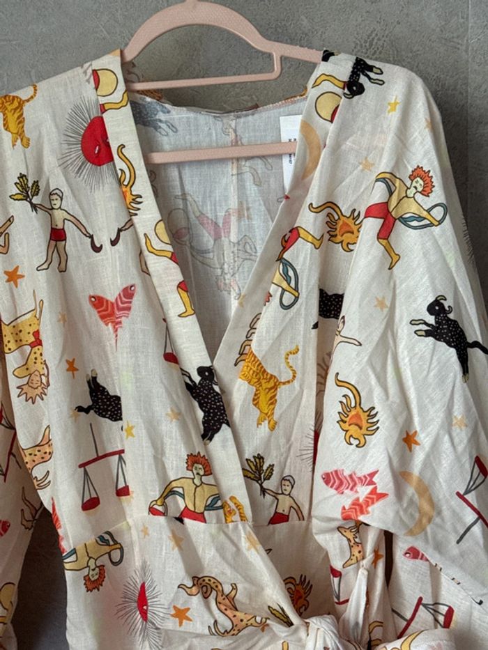 Robe courte cache cœur à motif t 38 - photo numéro 2