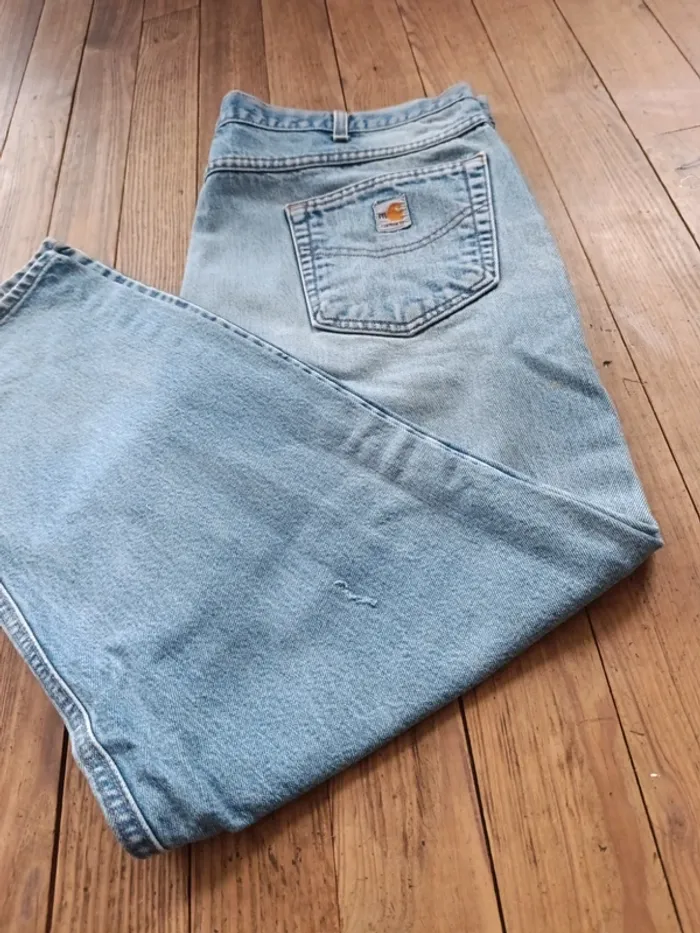 Pantalon jean Carhartt workwear Carpenter flame résistant W42 - photo numéro 2