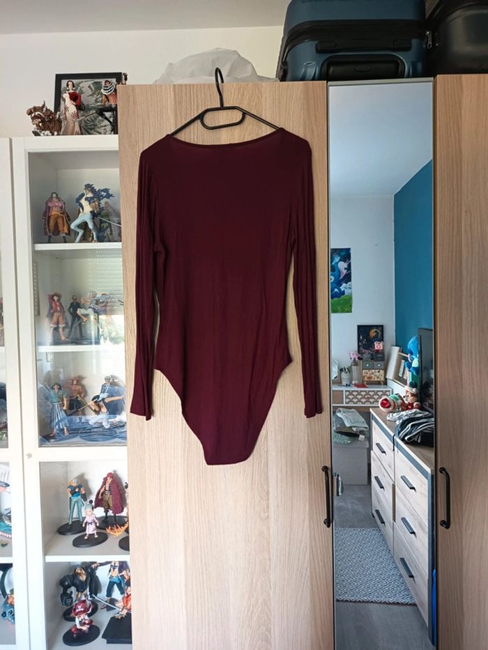 Bodies body manches longues bordeaux new look - Taille L 40 - photo numéro 6