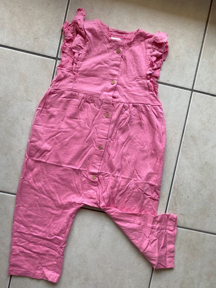 Salopette combi débardeur légère rose fille 86 cm 🌸 H&M - photo numéro 2