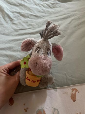 Peluche bourriquet gris clair