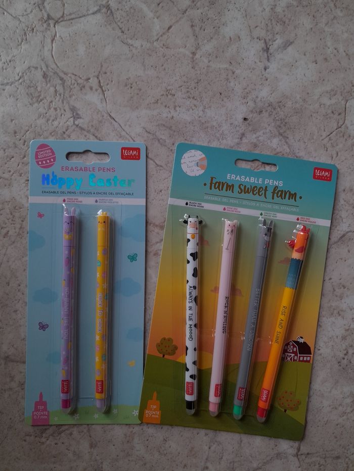 Lot packs stylo legami pâques et ferme