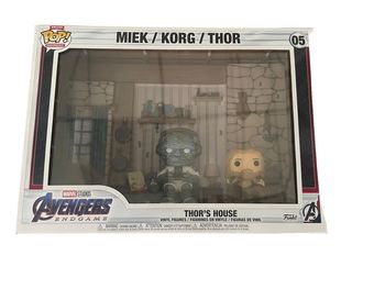 Coffret Funko Deluxe Pop Moment Marvel Avengers Endgame Miek / Korg / Thor Thor House 05 neuf