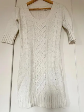 Robe pull blanche edeis