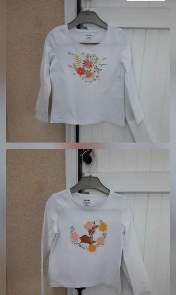 lot 2 hauts filles kiabi taille 5 ans 