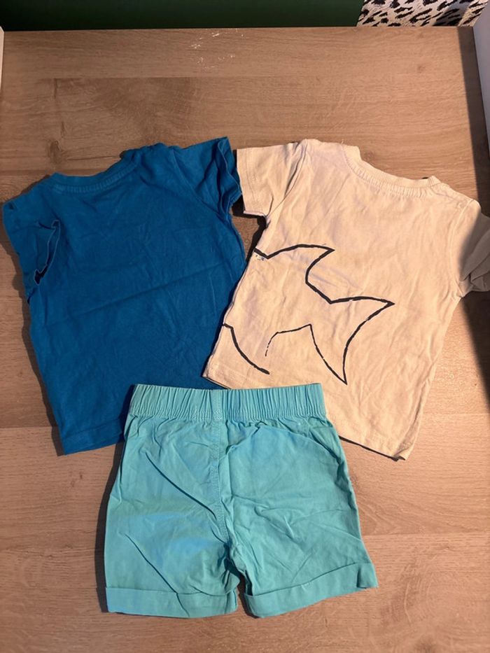Ensemble short et 2 t-shirt assortis - photo numéro 5