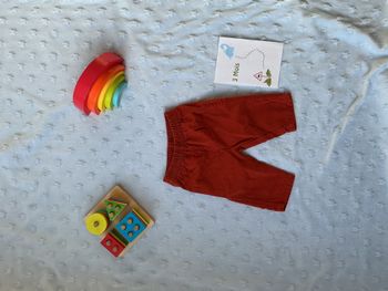 pantalon taille élastique terracota 3 mois