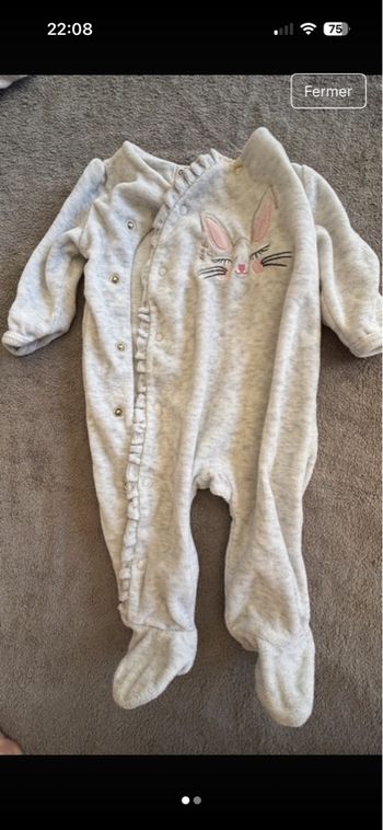 Pyjamas ouverture devant 