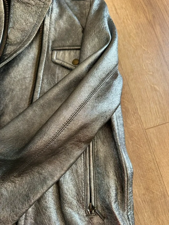 Perfecto Sandro argenté taille 36 - photo numéro 13