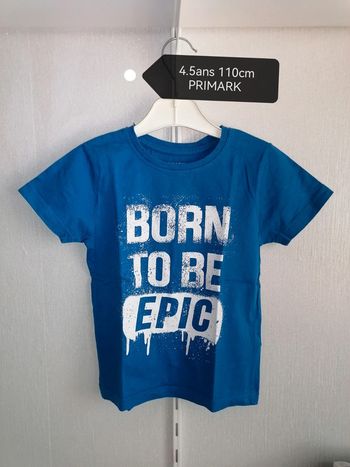 Tee-shirt 4.5ans 110cm Primark