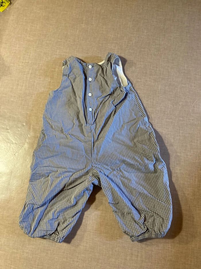 Combinaison légère à carreaux Bout’chou - Taille 6 mois