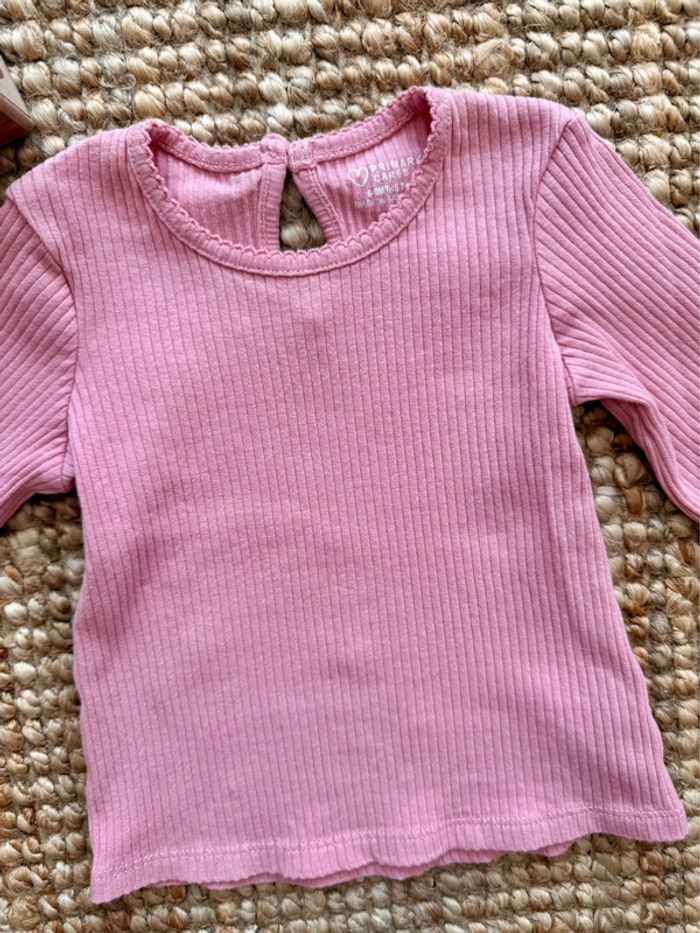 Tee shirt côtelé Primark 6mois / 68cm - photo numéro 2
