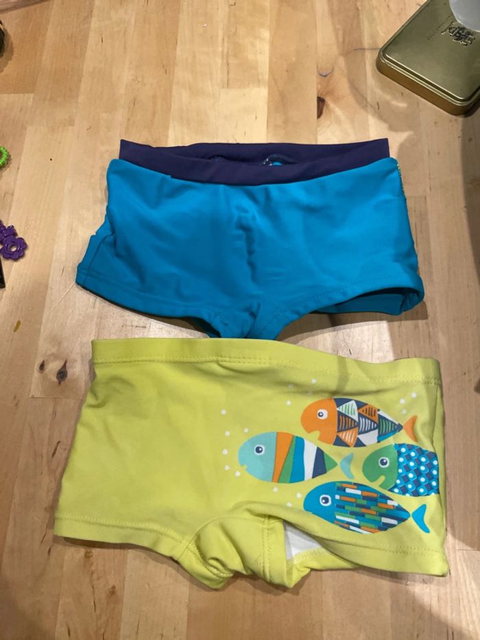 Lot de deux shorts de bain bébé 24 mois dpam - photo numéro 2
