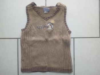 Pull sans manche garçon 3 ans