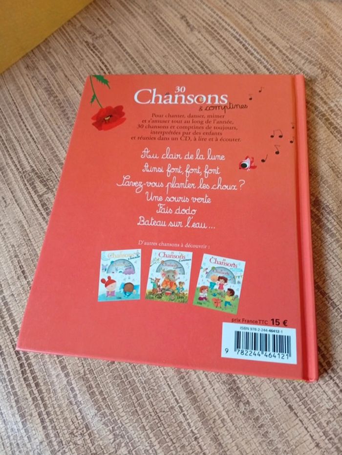 30 chansons et comptines avec CD aux éditions lito - photo numéro 3
