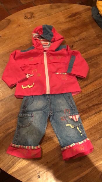 Ensemble veste jean 1 an