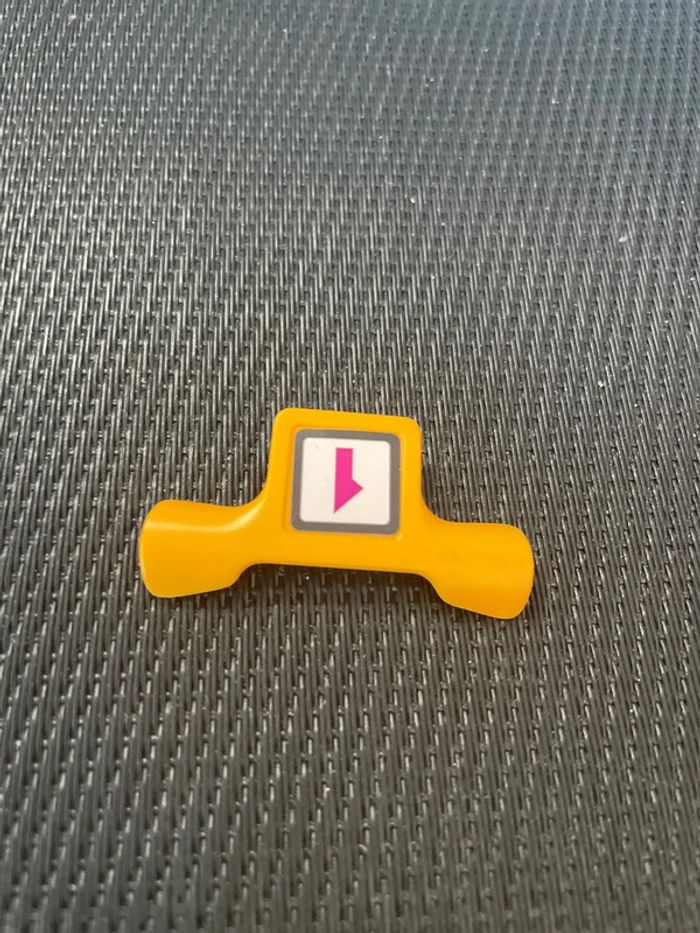 Playmobil carénage bulle jaune numéro 1 moto cross 3044 pièces détachées - photo numéro 3