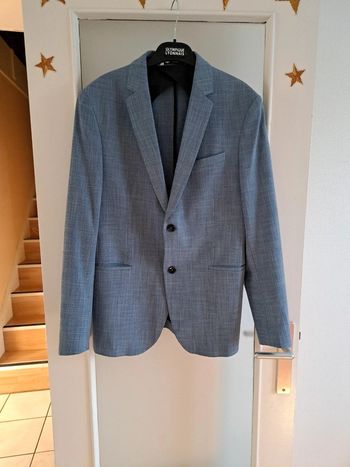 Blazer de costume à texture zara T50 #isacorbashomme