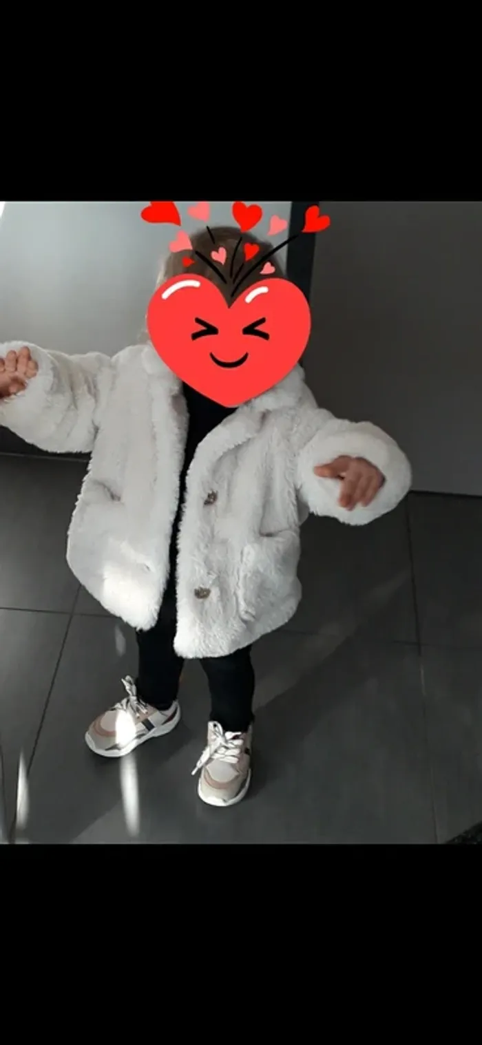 Manteau en fourrure Mango kids