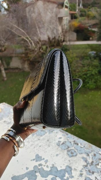 Sac en cuir de serpent vintage