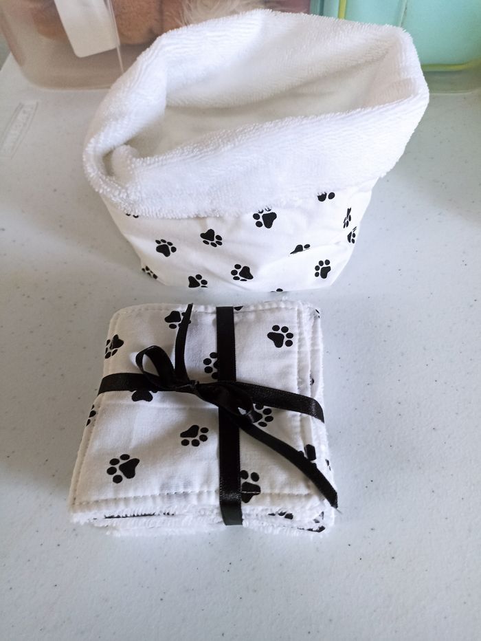 Panières et lingettes démaquillantes lavable - photo numéro 5