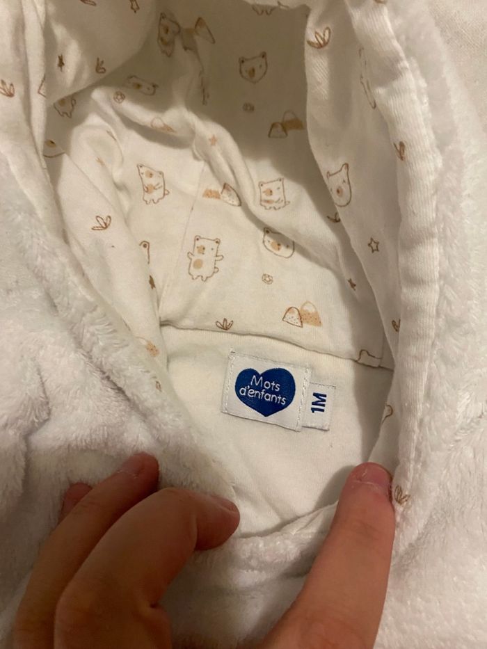 Petit manteau tout doux 1 mois  mot d’enfant - photo numéro 2