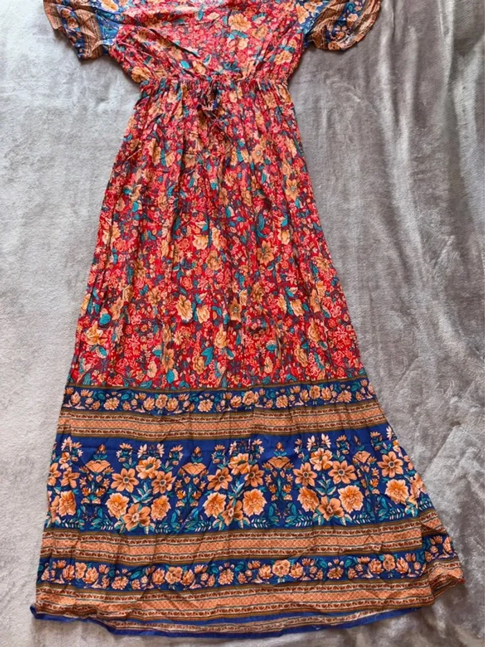 Robe longue femme fleurie taille 38 Shein en très bon état - photo numéro 4