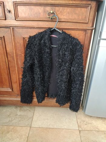Veste d'intérieur poilue pour femme en S