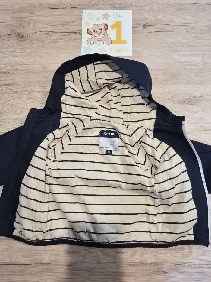 K-Way bleu et beige, Kiabi, 12 mois - photo numéro 3