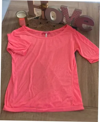 T-shirts rose fluo taille M