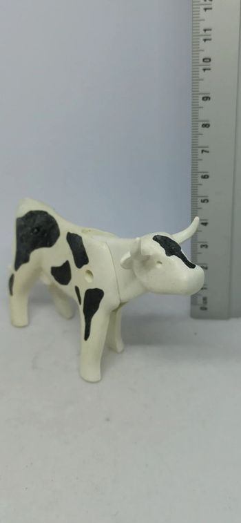 Vache blanche et noire vintage playmobil