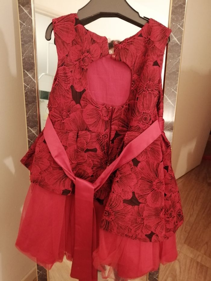 Magnifique robe de fête cérémonie Noël rouge - photo numéro 2