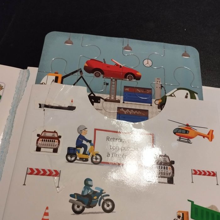 Livre ma baby encyclopédie Larousse Les transports avec puzzle - photo numéro 3