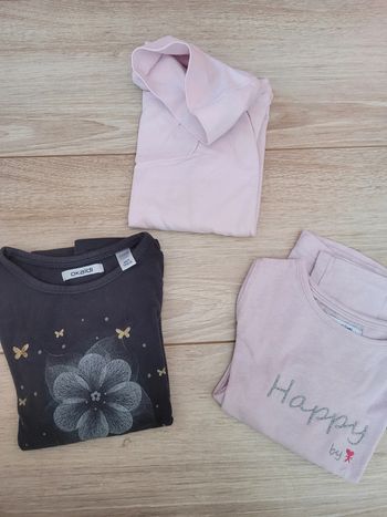 lot de 3 tee shirts Okaidi manches longues