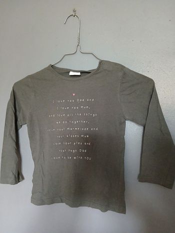 Tee shirt fille manches longues 36 mois