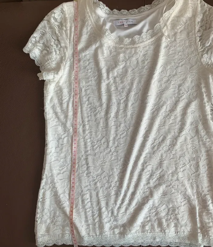Haut dentelle blanc crème Lola & Liza t44😺 - photo numéro 11