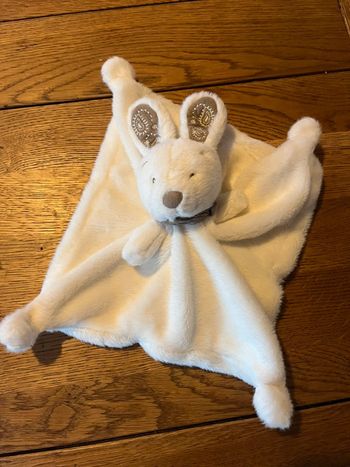 Doudou lapin plat nicotoy