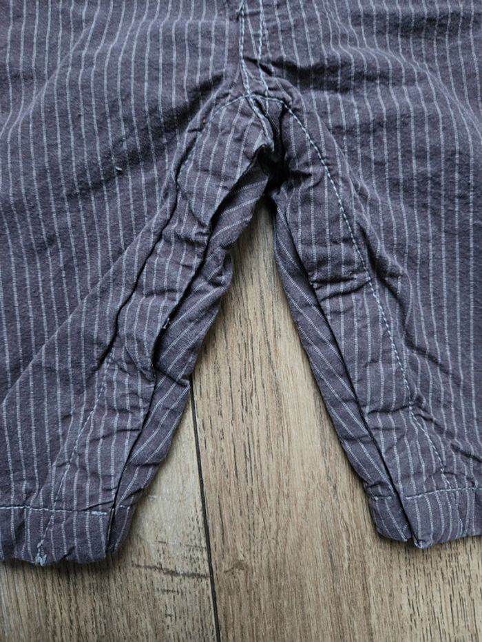 Salopette Sergent Major marron / violet 9 mois - photo numéro 5