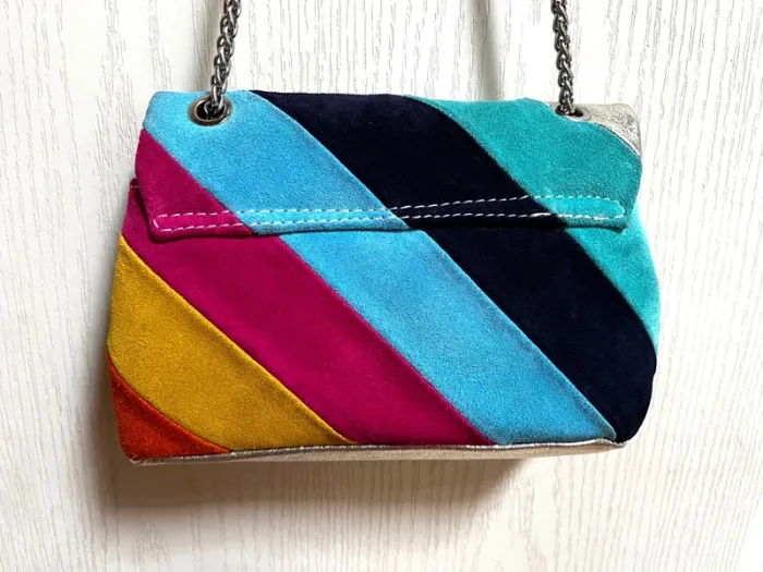 Sac à main Rainbow en cuir 20 × 15 × 3 cm - photo numéro 6