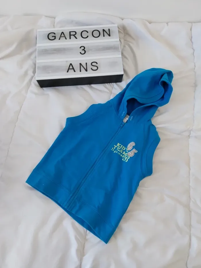 Veste sans manche garçon 3 ans