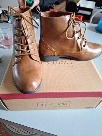 Bottines marron 37 neuve