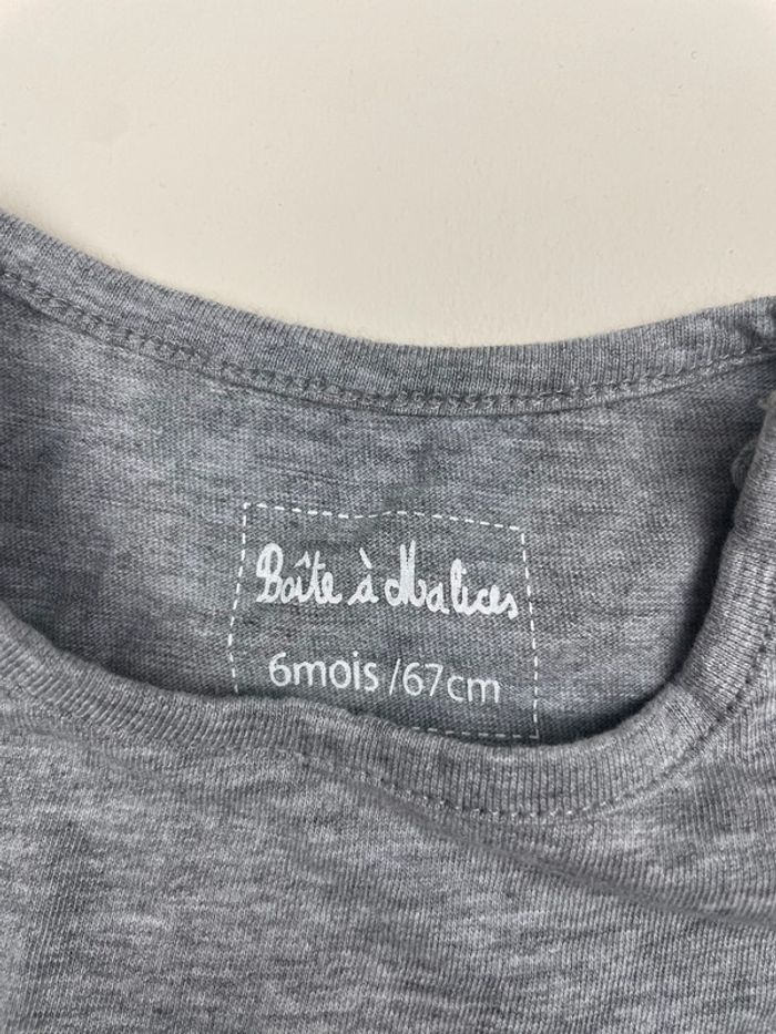 tee shirt garçon  Boite à Malices  6 mois - photo numéro 4
