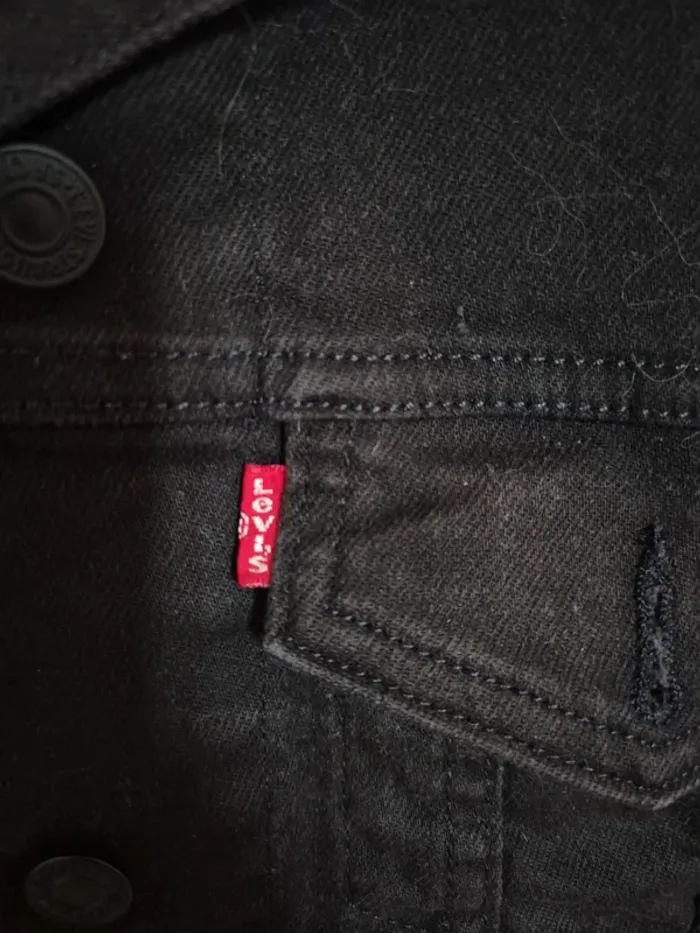 Veste en jeans LEVI'S authentique taille S noir - photo numéro 6