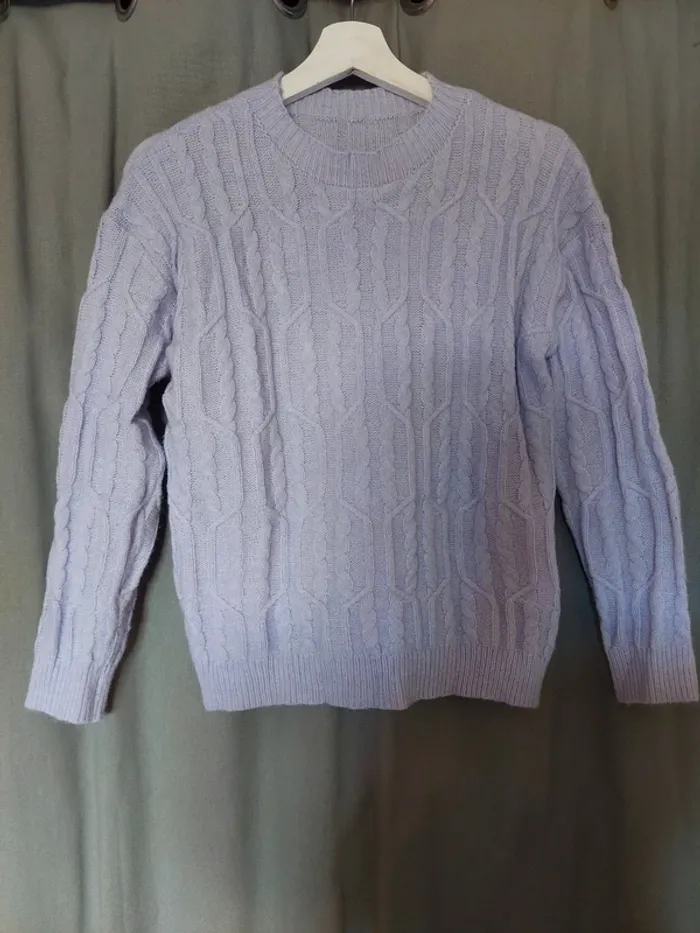 Pull violet pastel Shein col rond - taille M - parfait état