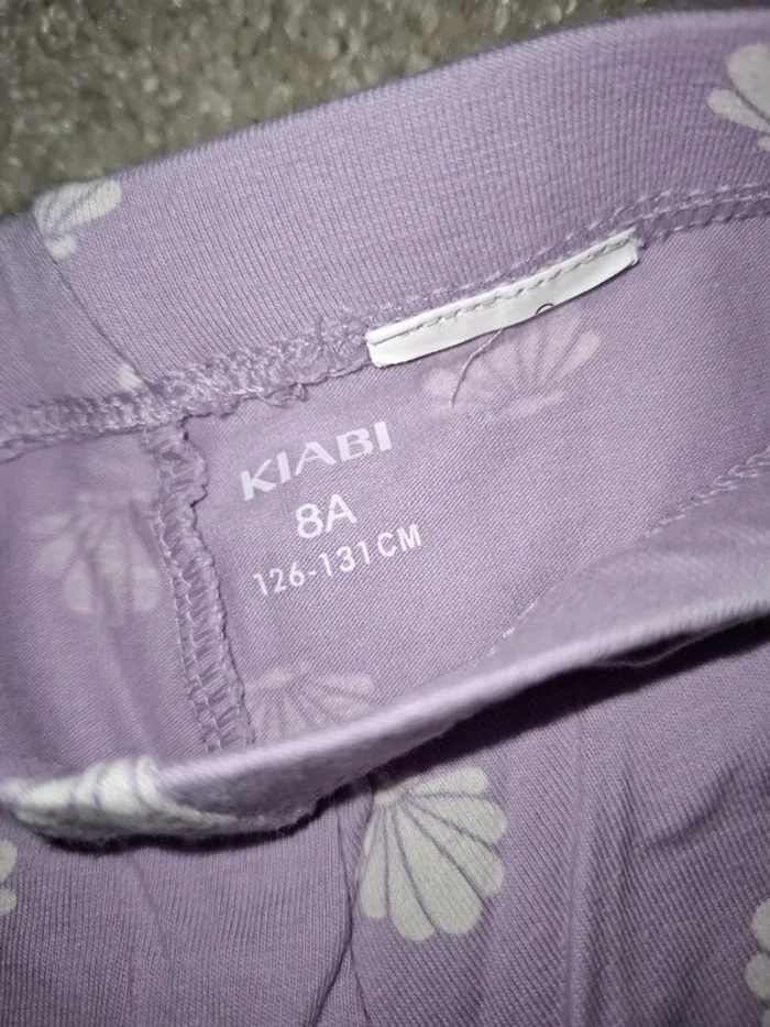 Legging 3/4 pantacourt mauve 8 ans - photo numéro 2