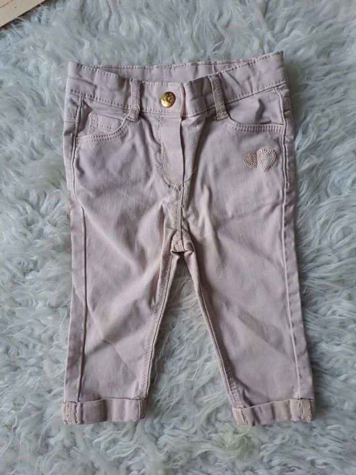 Pantalon rose tape à l'œil 12mois - photo numéro 2